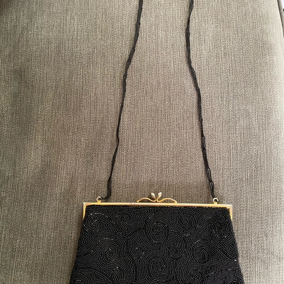 Black beaded handbag - Picture 9 of 11